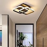 Metall Schwarz LED Deckenleuchte Moderne Dimmbare Leuchten Lampe für Korridor Flur Eingang Gang 85-265V ,1 Stück