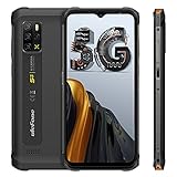 Ulefone Armor 12 Outdoor Smartphone ohne Vertrag 6.52 Zoll HD+ 128GB/8GB RAM Octo-Core mit 18W 5180mAh Akku, 48MP AI-Hauptkamera Android 11 Dual SIM 5G Handy-NFC/Face ID/OTG/GPS,Orang