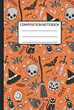 Composition Notebook: Halloween Pumpkin Scary Wide Ruled Journal for Kids ages 5-8. Great Gift for Hallow