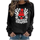 Weihnachten kapuzenpulli damen damenshirt 3/4arm große größen bon brix plush toys langarmshirt v ausschnitt damen mode damen shirtjacke damen hoodies für teenager mädchen bluse damen elegant lang