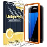 [4 Stück] Uniqueme Schutzfolie Kompatibel mit Samsung Galaxy S7 Panzerglas, Samsung Galaxy S7 Folie [Einfache Installation] Gehärtetem Glas Displayschutzfolie [Anti-Kratzer] B