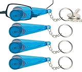 PEARL Brillenputzer: 4er-Set Brillen-Putz-Zangen mit Tüchern im Schlüsselanhänger (Brillen Reinigungsgerät)