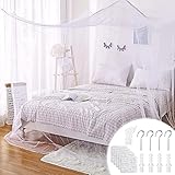 Sunshine smile Moskitonetz, 2.1x1.9m Großes Mückennetz Bett,Moskitonetz Doppelbett,Moskitonetz Bett Reise,Faltbares Bett Moskitonetz,Betthimmel Net,Betthimmel Doppelbett,Tragbares Reise Mosk