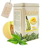 LORAN grüner Tee in der Dose, lose aus Sri Lanka, Tee in bester Qualität, Aroma Honigmelone, 200g