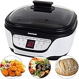 Syntrox Germany Programmierbarer Multicooker Multikocher 8in1 mit Digital Panel MC-1500W Variety