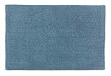 Schöner Wohnen Kollektion Badteppich 40 x 60 cm – beidseitig verwendbar – waschbar – 100% Baumwolle – einfarbig – hellb