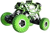 RC Cars 4WD Ferngesteuertes Auto Klettern Auto 4x4 Doppelmotoren Bigfoot Off-Road RC Fahrzeuge Spielzeug für Kinder und Erwachsene (Farbe: Grün)