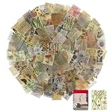 FLOFIA 366 Blätter Scrapbooking Papier Vintage Set Scrapbook Zubehör Dekopapier 4x5CM Retro Designpapier DIY Vintage Bastelnpapier für Sammelalbum Junk-Magazine Notizb