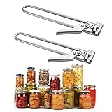 VINNAR 2 x Dosenöffner, verstellbarer Deckel und Flaschenöffner, multifunktional, Edelstahl, Dosenöffner, Dosenöffner, Dosenöffner, Küchenzubehö