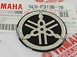 100% Original 40mm Durchmesser Yamaha Stimmgabel Aufkleber Emblem Logo Schwarz Erhöht Gewölbt Gel Harz Selbstklebend Motorrad Jet Ski /Atv / Schneemob