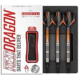 RED DRAGON Amberjack 2 Steel Softip Profi Dartpfeile 18 Gram Darts Set mit Flights und S