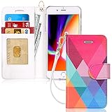 Fyy Hülle für iPhone 8 Plus, iPhone 7 Plus, Kunstleder, C-Pattern-15, iPhone 7