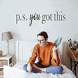 Personalisierte Ps Sie haben dieses Zimmer Wandaufkleber Mädchen Schlafzimmer Aufkleber Wanddekoration Wandaufkleber A3 57x17