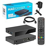 MAG 520w3 Original Infomir & HB-DIGITAL 4K IPTV Set TOP Box Multimedia Player Internet TV IP Receiver # 4K UHD 60FPS 2160p@60 FPS HDMI 2.0# HEVC H.256 Unterstützung # ARM Cortex-A53 + HDMI Kab
