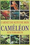 Carnet de suivi de mon cameleon sur terrarium: Ayez avec vous le carnet idéal pour le suivi du quotidien de votre cameleon | Format pratique 15 x 23 cm 100 pages | Contient des fiches à remp