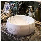 Waschbecken Handwaschbecken Gaste WC Hohe Kapazität,aufsatzwaschbecken Klein Eckig Weiße Nordische Kunst，waschschale Oval Haltbares Einfachheitsschiff(Size:41 * 15CM,Color:Einzelbecken)