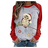 Damen Schmetterling Pulli Sweatshirts Hoodie Sport Langarm Kapuzenpullover Mode Bequem Casual Pulli Pullover Los Angeles Print Rundhals Langarmshirt Oberteil Mit Kordel und Taschen Mode Bluse Tunik