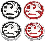 4 Stück 56MM Car Radnabenkappen für Opel Vauxhall Astra K Insignia Vectra Crossland Corsa, Radnabendeckel Abzeichen Logo Wasserdicht Anti-Rost Auto Styling Zubehö