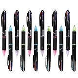12 Stücke Kugelschreiber Mehrfarbig 4 in 1 Retractable Kugelschreiber 4 Farben (Rot, Grün, Blau und Schwarz), Multicolor Stifte für Studenten Kinder Büro Schulb