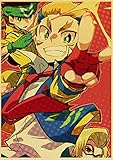 hengyuanxiang Vintage Cartoon Anime Film Beyblade Poster Room Decor Art Silk Dekoration Custom Home Für Wohnzimmer Drucke T1062 50X70C