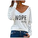 HHOP Sweatshirt Damen Angebot Damen Pullover Langarm Tunika Ausschnitt Oberteil sexy tie dye Tshirt Damen Bluse Glitzer Tshirt Damen Gudrun sjöden Damenmode Sweatshirts für D