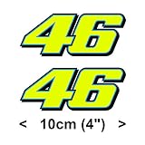 Valentino Rossi stickers fluorescent yellow 46 Vinyl stickers (2013 / 10cm)