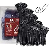 700stk Kabelbinder Set Schwarz 300/250/200/150/100 mm UV BestäNdige Kabelbinder Klein 3,6 mm Kabelbinder Kaufen Kabelbinder Wraps Kunststoffbinder FüR Kabelmanagement Gartenarbeit Cable T