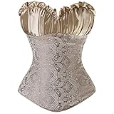 wsxcfyjh Bustier Korsett Damen Mädchen Gothic Korsetts Sexy Lace Up Unterbrust Frauen Body Waist Trainer Cincher Shapers Bustiers Abnehmen Gürtel Plus Größe XL G