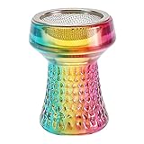 HKYMBM Hukahnschüssel Glas Shisha Bowl Edelstahl Mesh-Mesh-Bildschirm Geeignete Leichte Saubere Wärmeerhitze Für Bessere Hukah Shisha-Erfahrung,B