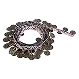 sharprepublic Quaste Fransen Perlen Trimmen Vintage Stil Boho Band Bestickt Ethnischen Grenze Spitzenbesatz Für Tanzkleid/Kostüm/Vorhang/Kunsthandwerk, 1 Y