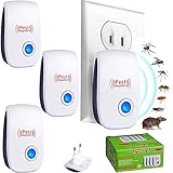 Ultraschall-Schädlingsbekämpfer, elektronisches Schädlingsbekämpfungsmittel, Insektenschutzmittel gegen Ameisen, Mücken, Mäuse, Insekten, Floh, Fliege, Spinne, Plötze, umweltfreundliche S