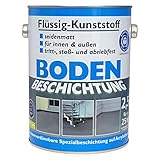 Wilckens Bodenfarbe Flüssig Kunststoff RAL 7001 Silbergrau 2,5 l, Beton Bodenbeschichtung, Fußbodenfarbe für innen und auß