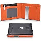 Geldbörse mit Geldklammer, wilbest Geldbeutel Münzfach, Slim Wallet Männer RFID Portemonnaie, 8 Kartenfächer 1Karte 1Samttasche 1 Geschenk Box, Portmonaise Kreditkartenetui Brieftasche 1 Geschenkbox