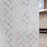 Büro und Schlafzimmer PVC Anti-Ultraviolett-Aufkleber Privatsphäre Glasaufkleber, Haushalt mattierte Vinyl-Tür- und Fensterfolie G 40x200