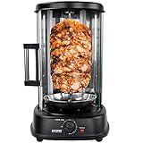 Syntrox Germany Dönergrill Hähnchengrill Gyrosgrill mit Glastür Rotissiere Gyros Kebab RO-1500W-21L BSS