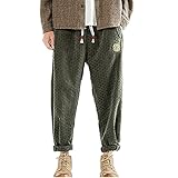 NP Herbst Winter Herren Freizeithose Loose Large Stroke, Army Grün, 4X-Groß