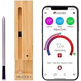 MEATER Plus | Das ultimative kabellose smarte Fleischthermometer mit 50m Reichweite | Für Ofen, Grill, Pfanne und Rotisserie | Perfekter Fleischgenuss via App