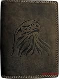 Portemonnaie Büffel Wild Leder Adler gepräg