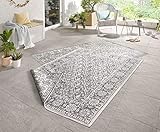 bougari In- & Outdoor Wendeteppich Curacao Grau Creme, 120x170