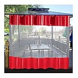 JIANFEI Abdeckplane Transparente Plane, PVC Wetterfest Partition Zum Draussen Garten Terrasse Pavillon, Reißfestigkeit Kälteschutz Warm Halten Bildschirm Mit Ösen, Anpassb
