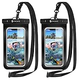 Syncwire wasserdichte Handyhülle Unterwasser Wasserfeste - 2 Stück 7 Zoll DOPPELT VERSIEGELT Wasserdicht Handy Hülle Handytasche für iPhone 13 Pro Max Mini 12 SE 11 XS XR X 8 7 6+ Samsung Huaw