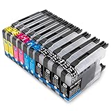 ESMOnline 10 komp. Druckerpatronen als Ersatz für Brother LC-1220XL LC-1240 LC-1280 MFC J430W J625DW J725DW J825DW J925DW J5910DW J6510DW J6710DW J6910DW LC1220XL LC1240 LC1280
