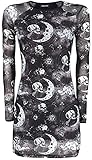 Jawbreaker Moonstone Long Sleeve Mini Dress Frauen Kurzes Kleid schwarz/weiß S