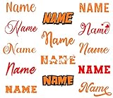 Bügelbilder für Kinder & Erwachsene - 80 Schriftarten - Bügelbild für Textilien Name Wunschtext selbst bedrucken Bügelbilder selbst gestalten Wunschname Namensaufkleber Bügelfolie Namen zum aufbüg