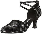 Diamant Damen Tanzschuhe Standard & Latein , Schwarz (Schwarz/Multicolor) , 39 1/3 EU (6 UK)