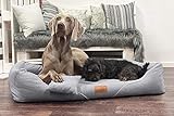 tierlando® Orthopädisches Hundebett William Couture | Bequemes Hundebett | Waschbar | Memory Foam | Kuscheliges Hundesofa M+ | Grap