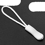 10/20 Stück Zipper Pull Puller End Fit Rope Tag Fixer Zip Cord Tab Ersatzclip Gebrochene Schnalle Reisetasche Koffer Zelt Rucksack-Weiß,10 Stück
