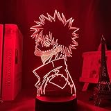 3D Anime Lampe My Hero Academia Dabi LED-Licht für Schlafzimmer Dekor Cool Manga Geschenk für Ihn, buntes Nachtlicht Dab