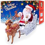 Weihnachtsspielzeug Santa Claus Puppe ELK Schlitten Spielzeug Lustige Santa Sleugh Electric Spielzeugauto Auch Als Weihnachtsdekorationen Beautiful mit Jingle Bells Musik sdlr1126
