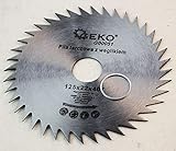 Sägeblatt 125 mm x 22,2- 20mm für Holz, 125x 22,2 mm 40 Z